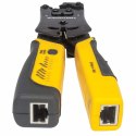 INTELLINET ZACISKARKA WTYKÓW RJ45/RJ11/RJ12/RJ22 Z TESTEREM OKABLOWANIA 780124 Intellinet