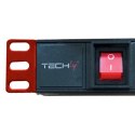 TECHLY LISTWA ZASILAJĄCA RACK 19 1U 250V/16A 8X SC TECHly