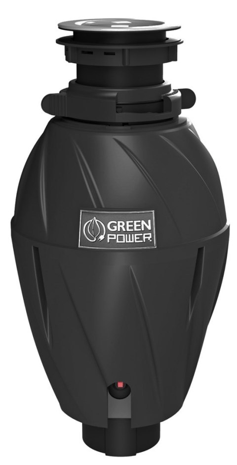 Elleci Młynek do odpadów kuchennych TDH01000BK Green Power 1 HP DeLuxe 750 W 1070 ml 2800 RPM Czarny Elleci