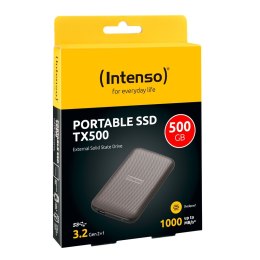 Intenso Lesen/Schreiben bis zu 1000 MB/s/500GB USB Type-C 3.2 Gen 2 (3.1 Gen 2) Brązowy INTENSO