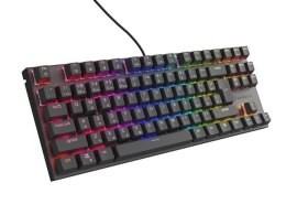 KLAWIATURA DLA GRACZY GENESIS THOR 303 TKL CZ/SK PODŚWIETLENIE RGB MECHANICZNA SILENT SWITCH CZARNA GENESIS