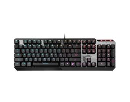 MSI Vigor GK50 klawiatura USB QWERTY US English Czarny, Metaliczny MSI