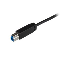 StarTech.com USB31CB1M kabel USB USB 3.2 Gen 2 (3.1 Gen 2) 1 m USB C USB B Czarny StarTech