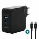 Mobilis Charger 100W 2USB C 1USBA GaN cable 100W Laptop, Smartfon, Tablet Czarny Prąd przemienny Wewnętrzna Ravanson