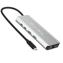 Stacja dokująca j5create USB4 8K Multi-Port Hub 1x8K HDMI/2xUSB3.2/2xUSB-C/RJ45 2.5G srebrna JCD403-N J5 Create