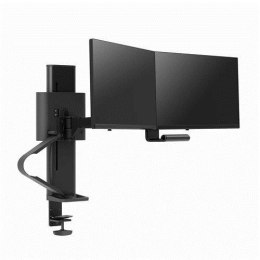 Ergotron TRACE DUAL MONITORS PANEL/CLAMP MATTE BLACK Ergotron