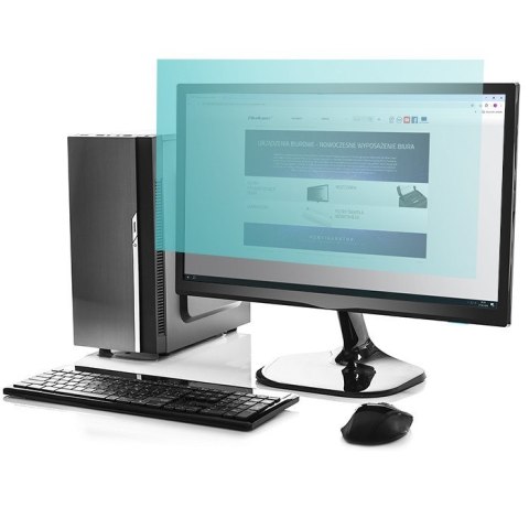 Qoltec Filtr światła niebieskiego 24" | 16:9 | Ochrona wzroku | Anti Glare | Matowy | na monitor Qoltec