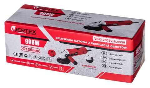 SZLIFIERKA KĄTOWA VERTEX VSK12502V 900W VERTEX