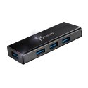 Hub j5create USB 3.0 4-PORT Mini Hub 4xUSB 3.0; kolor czarny JUH340-N J5 Create