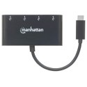 Manhattan 162746 huby i koncentratory USB 3.2 Gen 1 (3.1 Gen 1) Type-C 5000 Mbit/s Czarny Manhattan