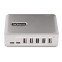 StarTech.com 10G5A2CS-USB-C-HUB huby i koncentratory USB 3.2 Gen 2 (3.1 Gen 2) Type-C 10000 Mbit/s Srebrny Manhattan