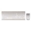 CHERRY DW 8000 klawiatura Dołączona myszka Uniwersalne RF Wireless QWERTY US English Srebrny, Biały Cherry