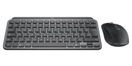 Logitech 920-011054 klawiatura Dołączona myszka Biuro RF Wireless + Bluetooth QWERTZ Niemiecki Grafitowy Logitech