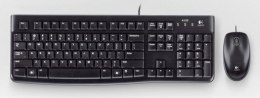 Logitech Desktop MK120 klawiatura Dołączona myszka USB AZERTY Francuski Czarny Logitech