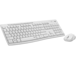 Logitech MK295 Silent Wireless Combo klawiatura Dołączona myszka Biuro USB QWERTZ Niemiecki Biały Logitech