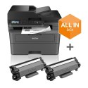 Brother MFC-L2827DWXL drukarka wielofunkcyjna Laser A4 1200 x 1200 DPI 32 stron/min Wi-Fi Brother