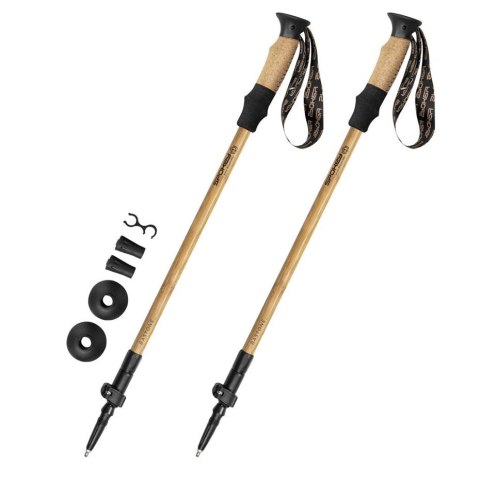 Kijki Nordic Walking Spokey Bastone Eco brązowo-czarne 929465 SPOKEY