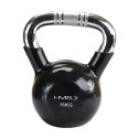 Kettlebell chromowany 16 kg czarny HMS KTC16 HMS