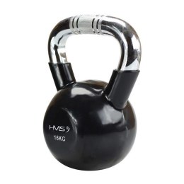 Kettlebell chromowany 16 kg czarny HMS KTC16 HMS