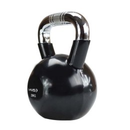 Kettlebell chromowany 20 kg czarny HMS KTC20 HMS