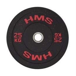 Talerz olimpijski Bumper 25 kg Czerwony HMS HTBR25 HMS