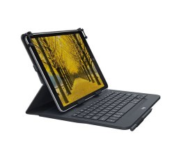 Logitech Universal Folio with integrated keyboard for 9-10 inch tablets QWERTZ Niemiecki Bluetooth Czarny Logitech