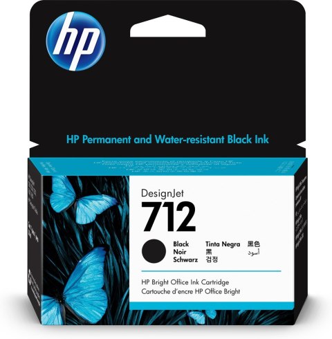 HP Czarny wkład atramentowy 712 DesignJet 38 ml Hewlett-Packard