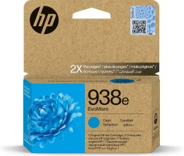 HP Oryginalny wkład z błękitnym atramentem 938e EvoMore Hewlett-Packard