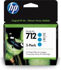 HP Zestaw 3 błękitnych wkładów atramentowych 712 DesignJet 29 ml Hewlett-Packard