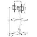 Techly ICA-TR14 uchwyt do telewizorów 177,8 cm (70") Czarny, Srebrny TECHly