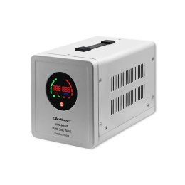 Qoltec 50718 Zasilacz awaryjny Pure Sine Wave UPS | 800VA | 560W | Stała faza | Szary Qoltec