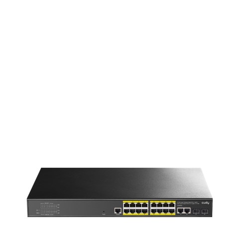 Switch CUDY GS2018PS2-200W 16-Port Gigabit L2 Managed PoE+ 200W 2xGbE Uplink 2xSFP CUDY