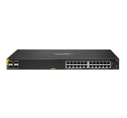 Aruba 6100 24G Class4 PoE 4SFP+ 370W Zarządzany L3 Gigabit Ethernet (10/100/1000) Obsługa PoE 1U Czarny High Peak