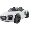 ORYGINALNE AUDI R8 SPYDER W NAJLEPSZEJ WERSJI, MIĘKKIE SIEDZENIE, PILOT 2.4 GHZ/ 2198