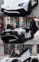 ORYGINALNE LAMBORGHINI AVENTADOR PEŁNA OPCJA, MIĘKKIE KOŁA, MIĘKKIE SIEDZENIE/BDM0913