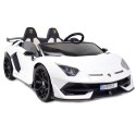 LICENCJONOWANY LAMBORGHINI AVENTADOR SVJ DLA 2 DZIECI, FUNKCJA DRIFTU MIĘKKIE SIEDZENIE, MIĘKKIE KOŁA/SX2028