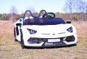 LICENCJONOWANY LAMBORGHINI AVENTADOR SVJ DLA 2 DZIECI, FUNKCJA DRIFTU MIĘKKIE SIEDZENIE, MIĘKKIE KOŁA/SX2028