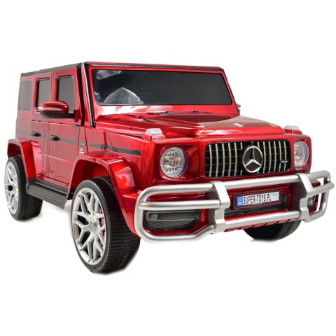 MERCEDES G63 AMG DLA 2 DZIECI, 24V, 4X4, MIĘKKIE KOŁA EVA, MIĘKKIE SIEDZENIE, LAKIER POLEROWANY FULL OPCJA/S-307