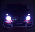 MERCEDES G63 AMG DLA 2 DZIECI, 24V, 4X4, MIĘKKIE KOŁA EVA, MIĘKKIE SIEDZENIE, LAKIER POLEROWANY FULL OPCJA/S-307