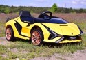 ORYGINALNE LAMBORGHINI SIAN, MIĘKKIE KOŁA, MIĘKKIE SIEDZENIE, FUNKCJA BUJANIA - FULL OPCJA /QLS6388