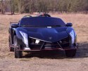 ORYGINALNE LAMBORGHINI VENENO NA AKUMULATOR, MIĘKKIE KOŁA, MIĘKKIE SIEDZENIE/XMX615