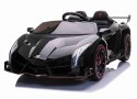 ORYGINALNE LAMBORGHINI VENENO NA AKUMULATOR, MIĘKKIE KOŁA, MIĘKKIE SIEDZENIE/XMX615