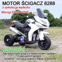 DUŻY MOTOR ŚCIGACZ Z SYMULACJĄ WYDECHU, MIĘKKIE KOŁA STRONG 2 EXCLUSIVE/6288A