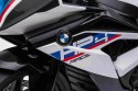 MOTOR NA AKUMULATOR ŚCIGACZ ORYGINALNE BMW HP4 RACE, KOŁA EVA, MIĘKKIE SIEDZENIE/JT5001