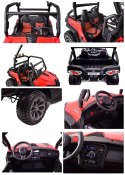 MEGA BUGGY UTV DLA 2 DZIECI, 4 SILNIKI, MIĘKKIE SIEDZENIE, MIĘKKIE KOŁA/7988-HIGH