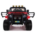 MEGA JEEP 4X4 Z REDUKTOREM NAPĘDU EXCLUSIVE, WOLNY START,MIĘKKIE KOŁA, 2x12V 10 Ah/WXE1688