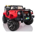 MEGA JEEP 4X4 Z REDUKTOREM NAPĘDU EXCLUSIVE, WOLNY START,MIĘKKIE KOŁA, 2x12V 10 Ah/WXE1688