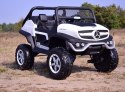 MERCEDES BENZ UNIMOG 4X4,12V14AH, AMORTYZATORY, MIĘKKIE KOŁA,MIĘKKIE SIEDZENIE SUPER OPCJA/UNIMOG