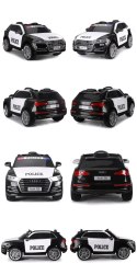 AUDI Q5 POLICJA , MIĘKKIE KOŁA, MIĘKKIE SIEDZENIE, RADIO FM, BLUETOOTH - PEŁNA OPCJA/S305