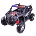 MEGA BUGGY UTV POLICJA TURBO R FOX DLA 2 DZIECI 4X200 W, 24V, SUPER MOC, WSPOMAGANIE/XB2118